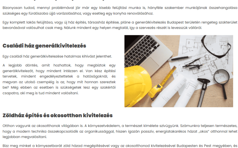 generálkivitelező